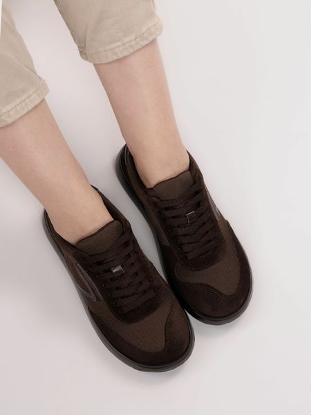 Шоколадні кеди з замші й кордури Anatomic Comfort