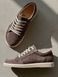 Comfortable sneakers with an anatomical toe in latte color