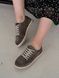 Comfortable sneakers with an anatomical toe in latte color